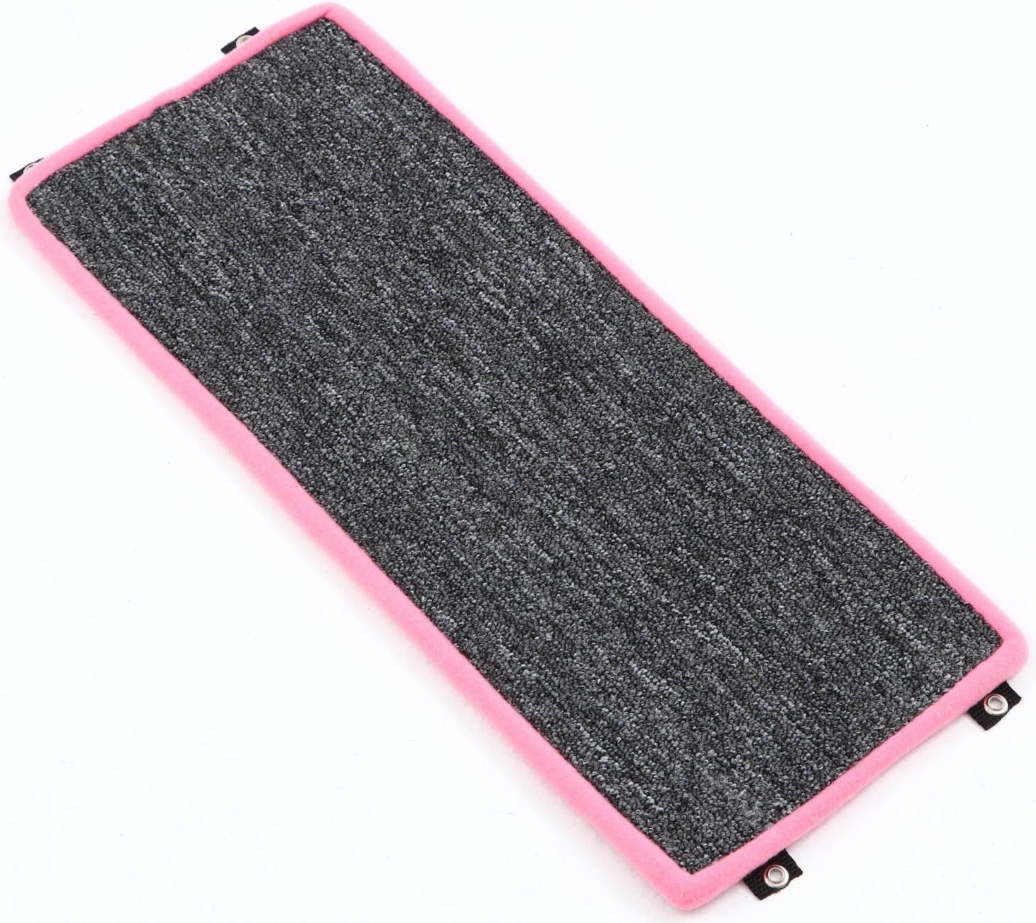 Когтеточка  угловая малая, ковролиновая с пропиткой, 55 х 11 см, микс