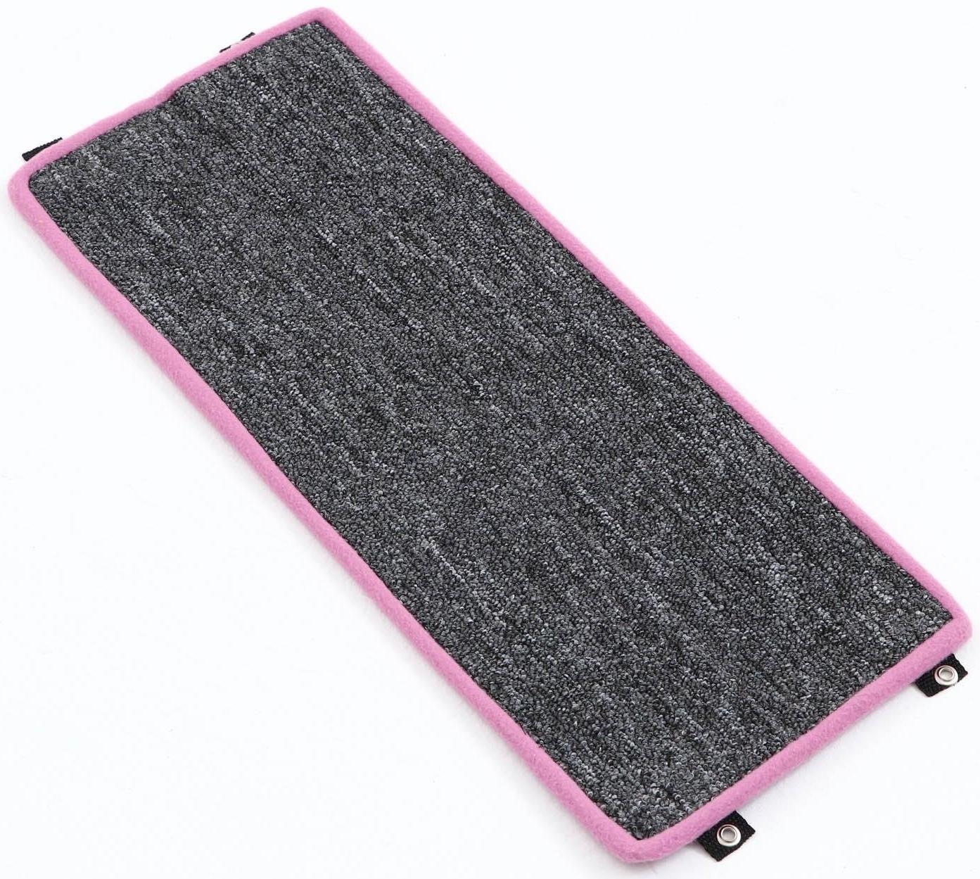 Когтеточка  угловая малая, ковролиновая с пропиткой, 55 х 11 см, микс