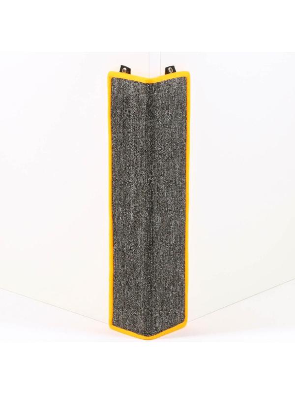 Когтеточка  угловая малая, ковролиновая с пропиткой, 55 х 11 см, микс