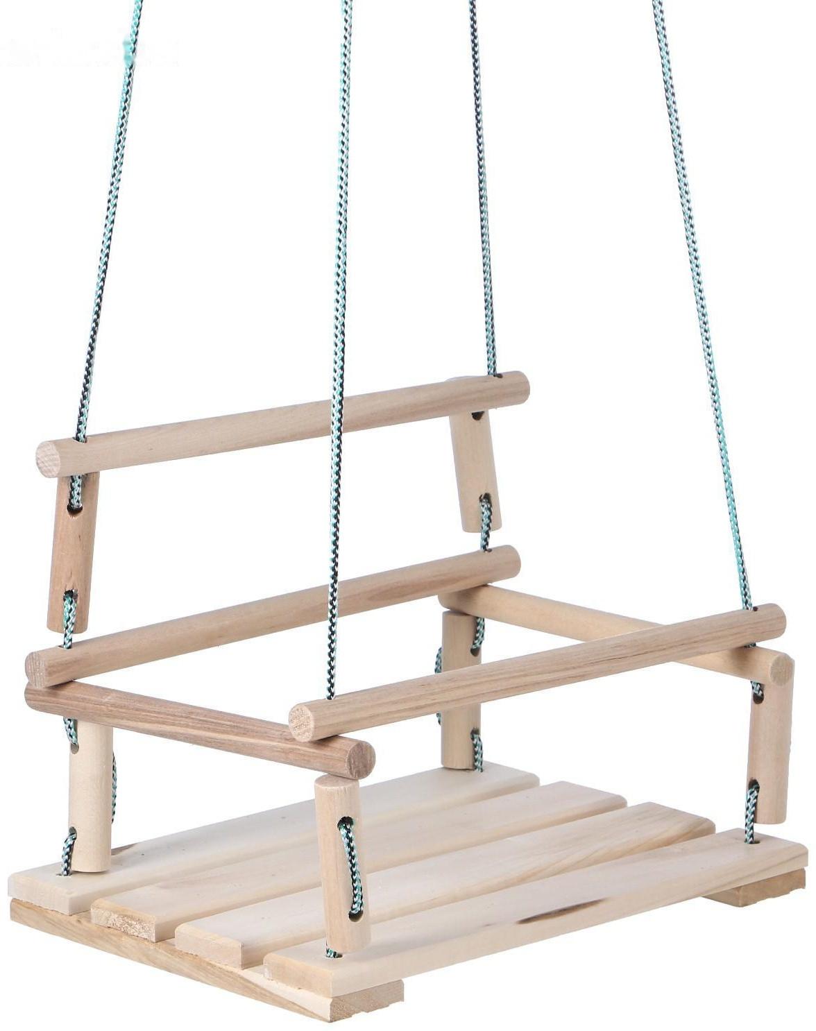 Подвесное кресло деревянное, сиденье 30×40см