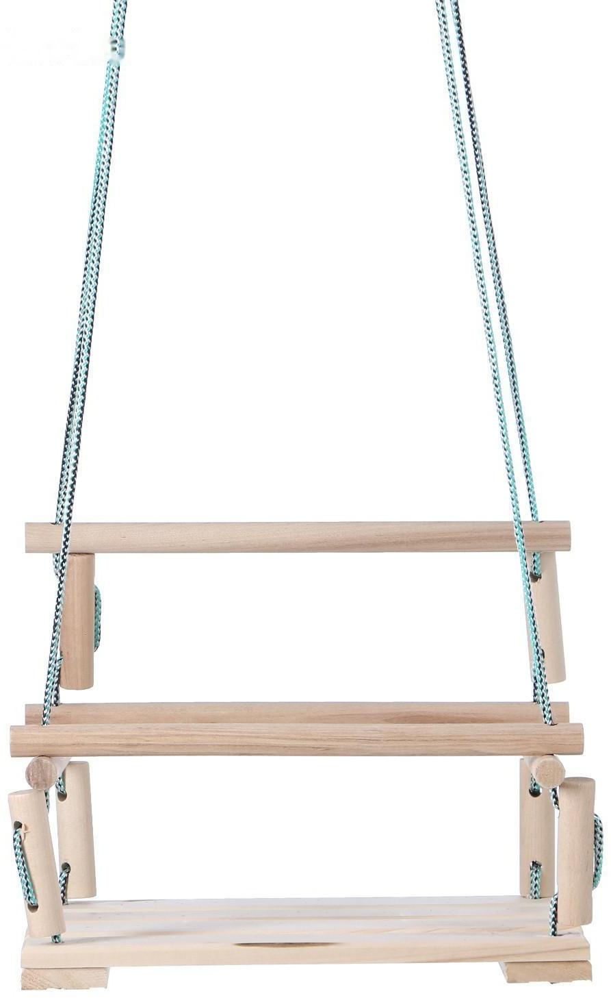 Подвесное кресло деревянное, сиденье 30×40см