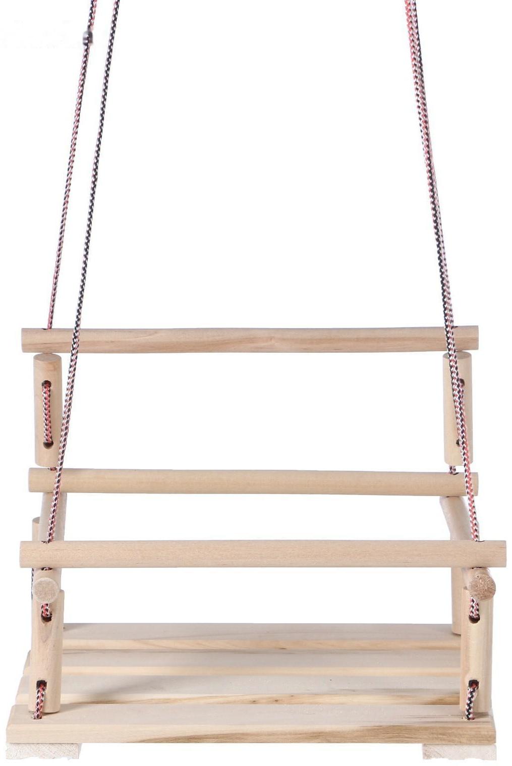 Подвесное кресло деревянное, сиденье 30×40см