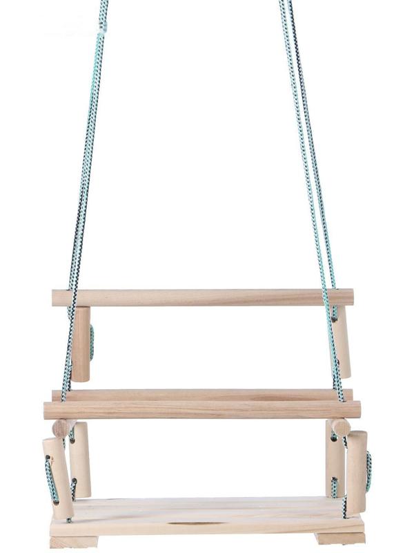 Подвесное кресло деревянное, сиденье 30×40см