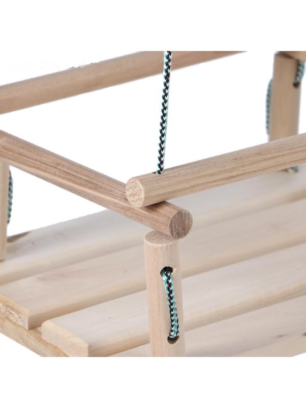 Подвесное кресло деревянное, сиденье 30×40см