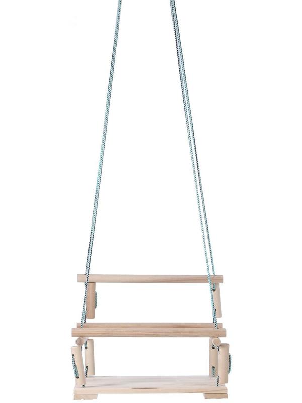 Подвесное кресло деревянное, сиденье 30×40см