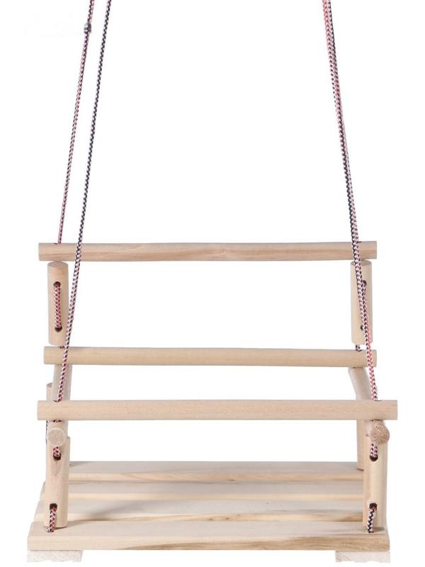 Подвесное кресло деревянное, сиденье 30×40см