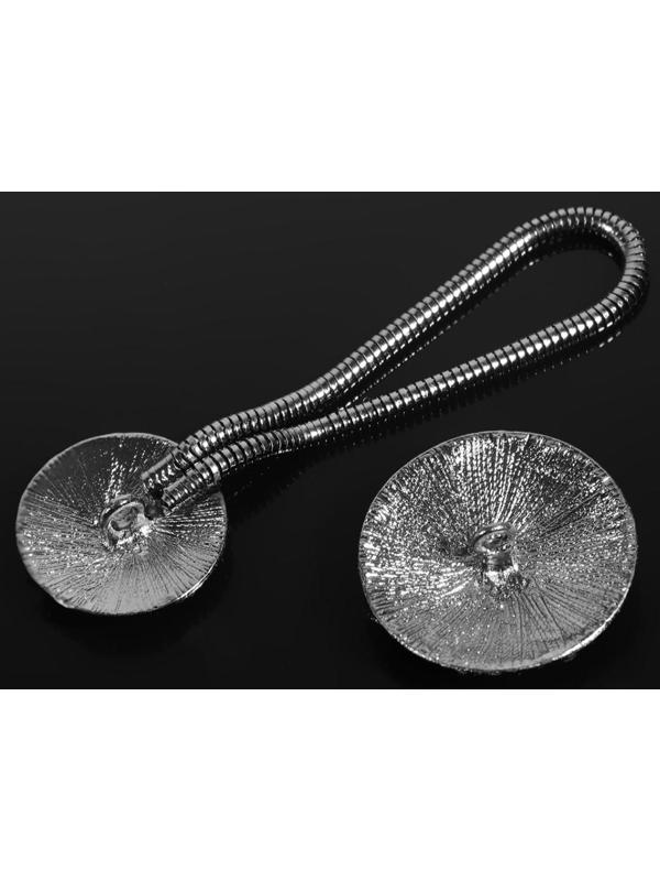 Декоративная застёжка, d = 2,5/3 см, цвет чёрный