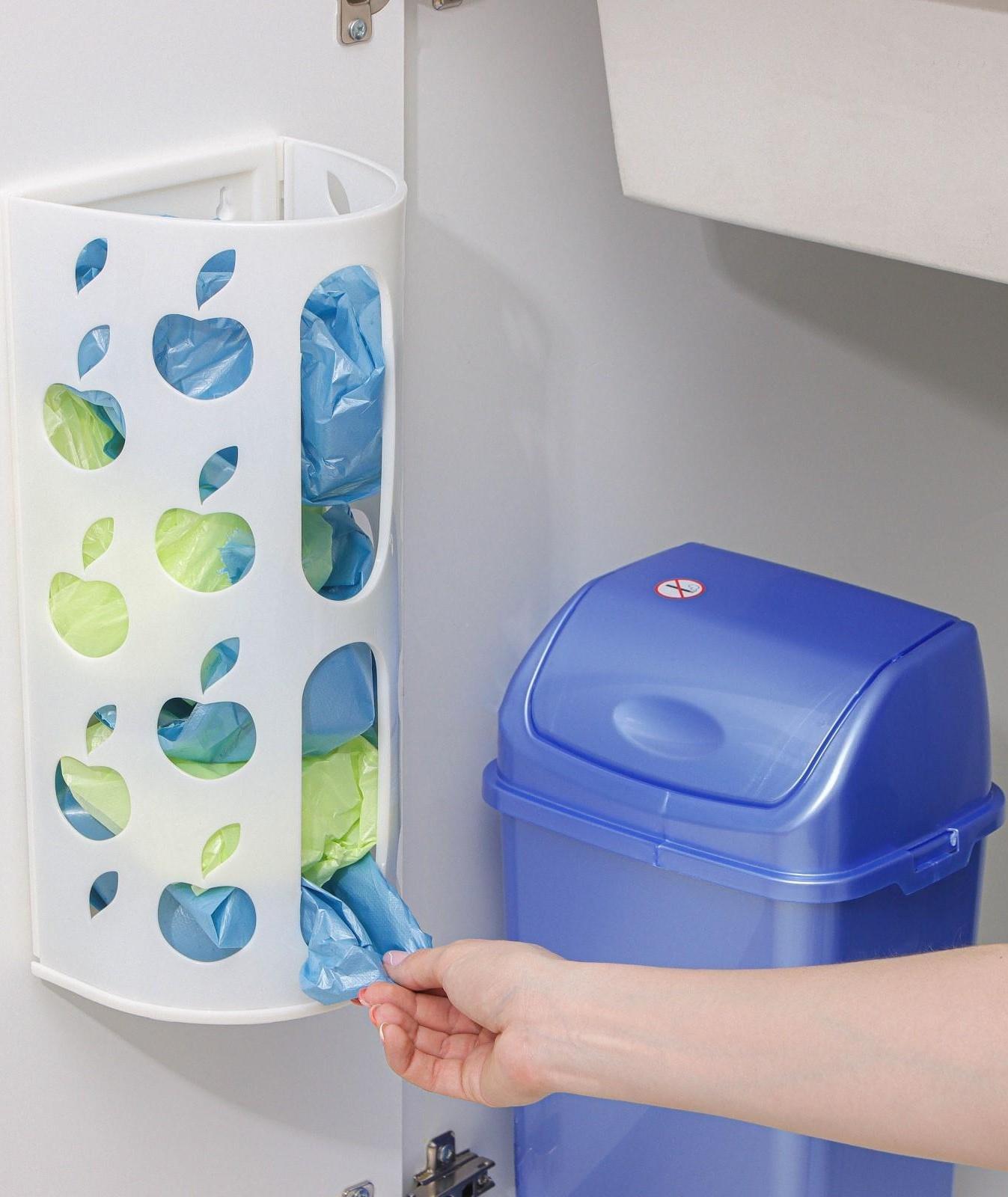 Корзина для пакетов, 16×13,5×37,5 см, цвет МИКС