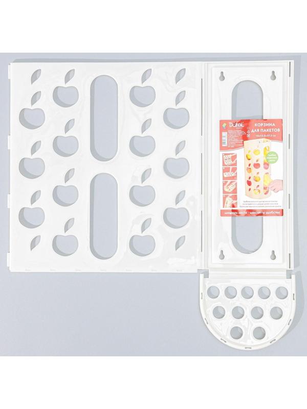 Корзина для пакетов, 16×13,5×37,5 см, цвет МИКС