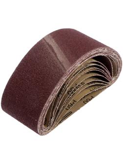 Лента абразивная бесконечная ТУНДРА, на тканевой основе, 75 х 457 мм, Р60, 10 шт.