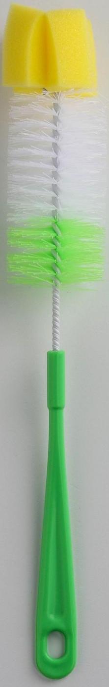 Ёршик для посуды с губкой, 5×34 см, цвет МИКС