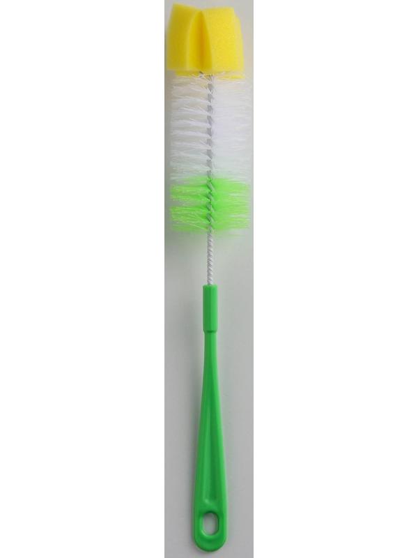 Ёршик для посуды с губкой, 5×34 см, цвет МИКС