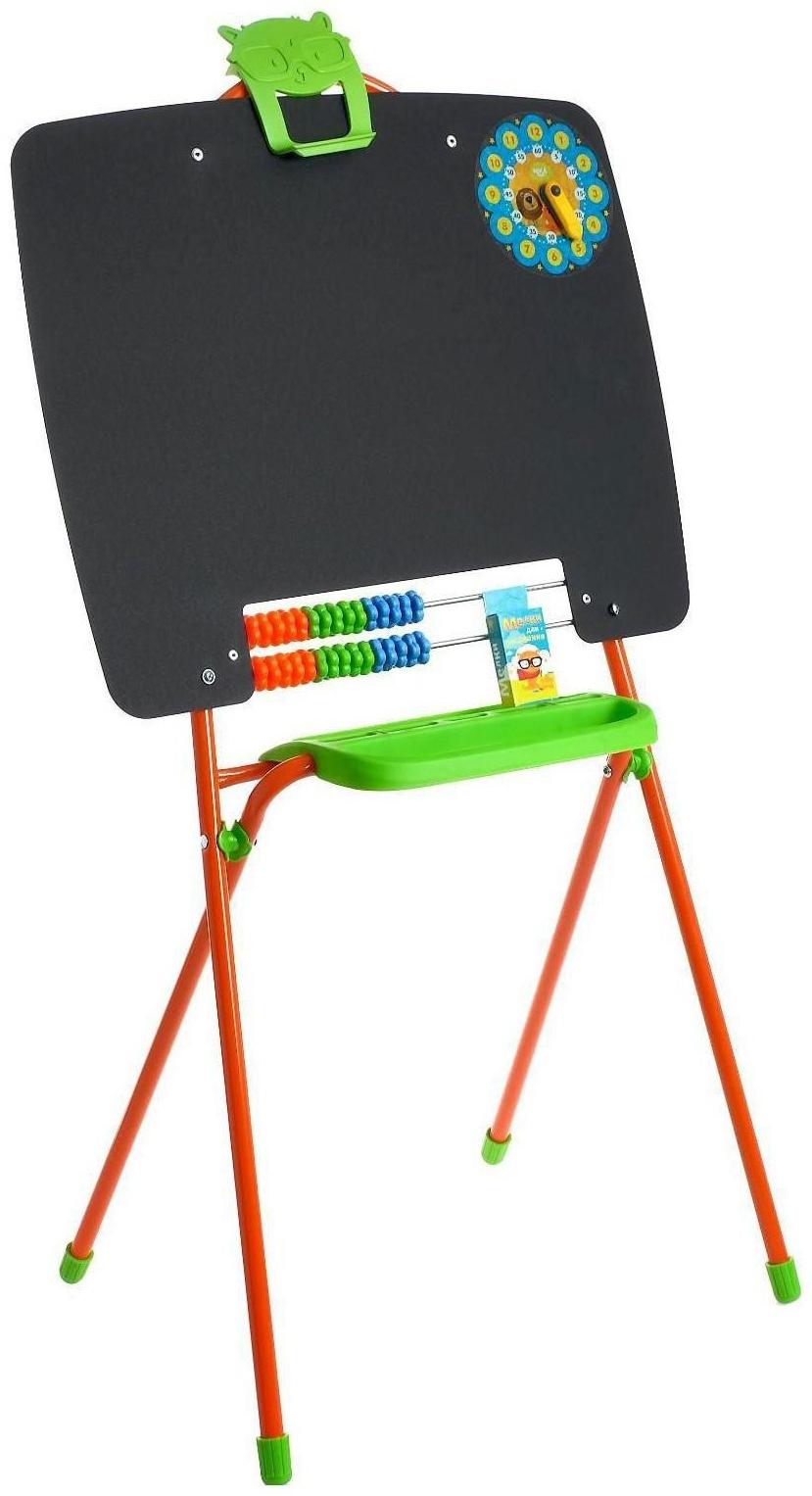 Мольберт односторонний, размер 355 × 530 × 965 мм, цвет оранжевый