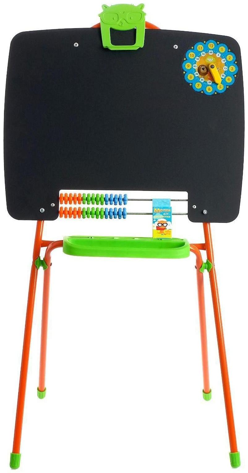 Мольберт односторонний, размер 355 × 530 × 965 мм, цвет оранжевый