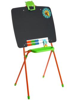 Мольберт односторонний, размер 355 × 530 × 965 мм, цвет оранжевый