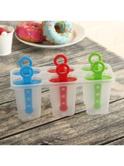 Форма для мороженого «Симпл», 6 ячеек, цвет МИКС