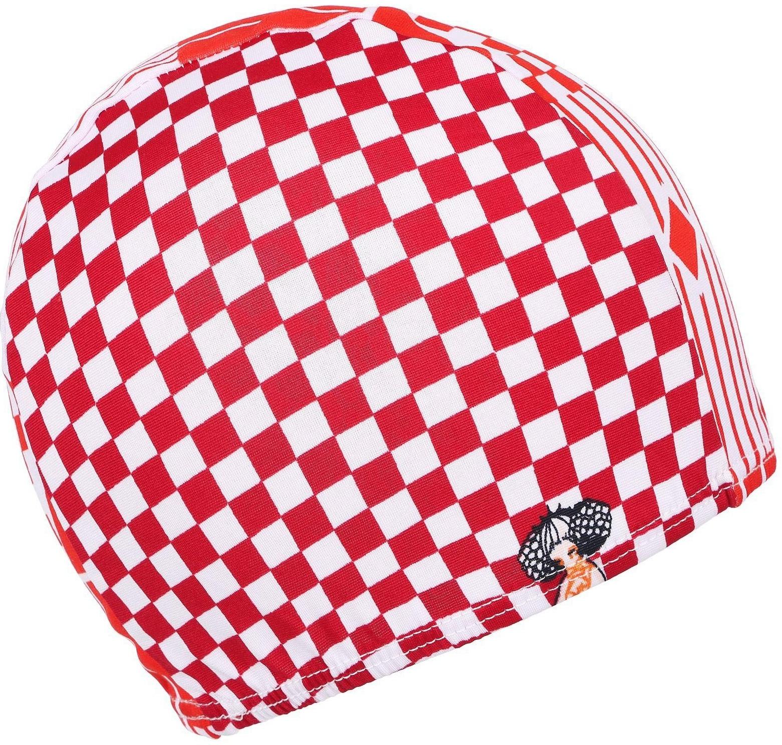 Шапочка для плавания подростковая, тканевая, обхват 54-60 см, цвета микс