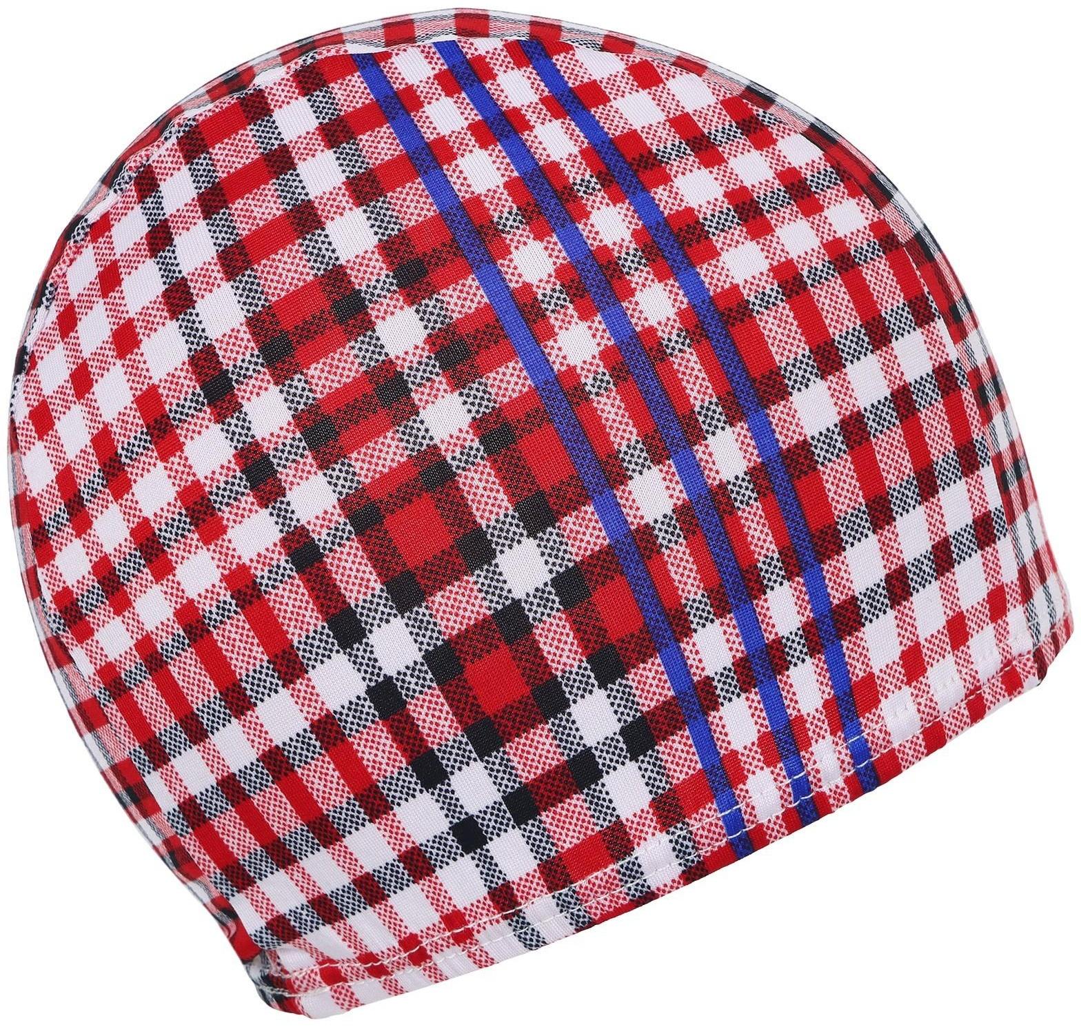 Шапочка для плавания подростковая, тканевая, обхват 54-60 см, цвета микс