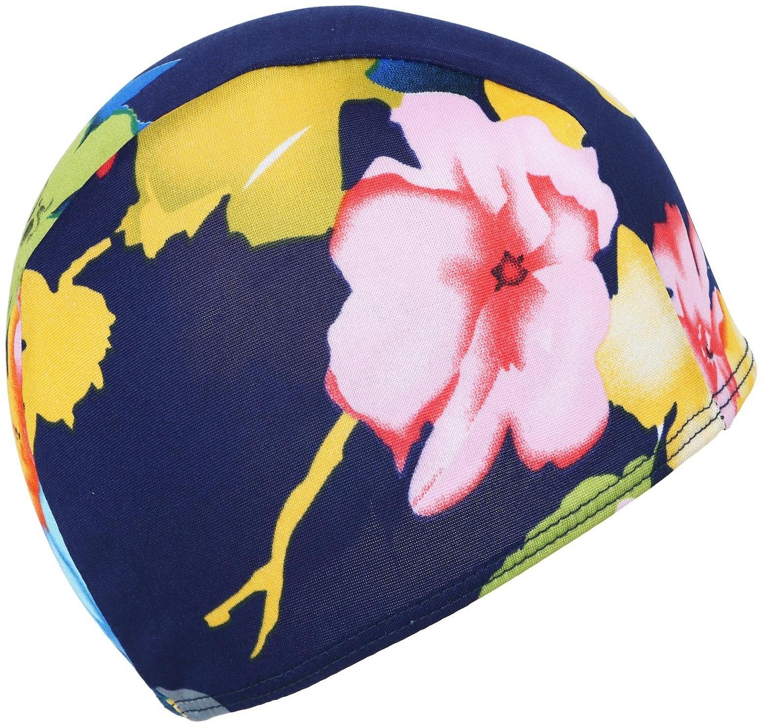 Шапочка для плавания подростковая, тканевая, обхват 54-60 см, цвета микс