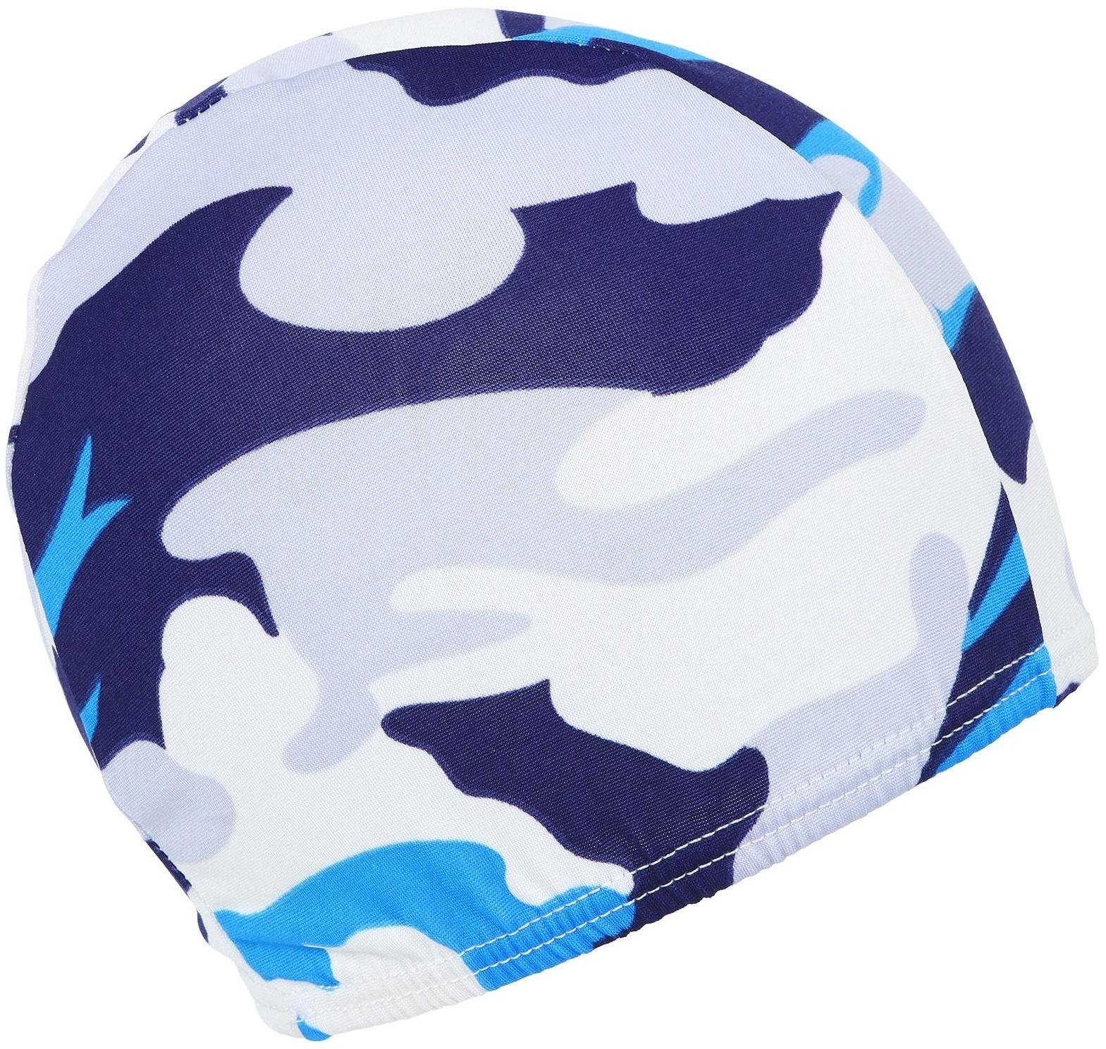 Шапочка для плавания подростковая, тканевая, обхват 54-60 см, цвета микс