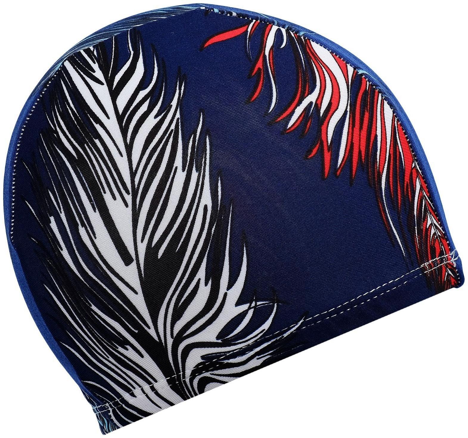 Шапочка для плавания подростковая, тканевая, обхват 54-60 см, цвета микс