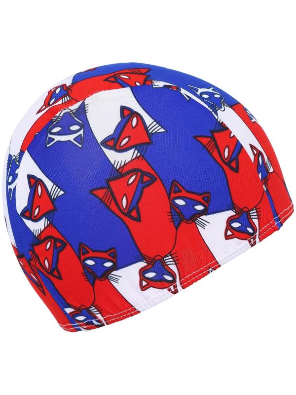 Шапочка для плавания подростковая, тканевая, обхват 54-60 см, цвета микс