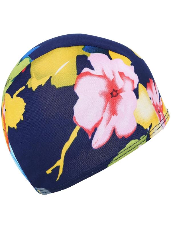 Шапочка для плавания подростковая, тканевая, обхват 54-60 см, цвета микс