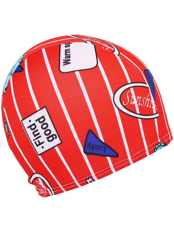 Шапочка для плавания подростковая, тканевая, обхват 54-60 см, цвета микс