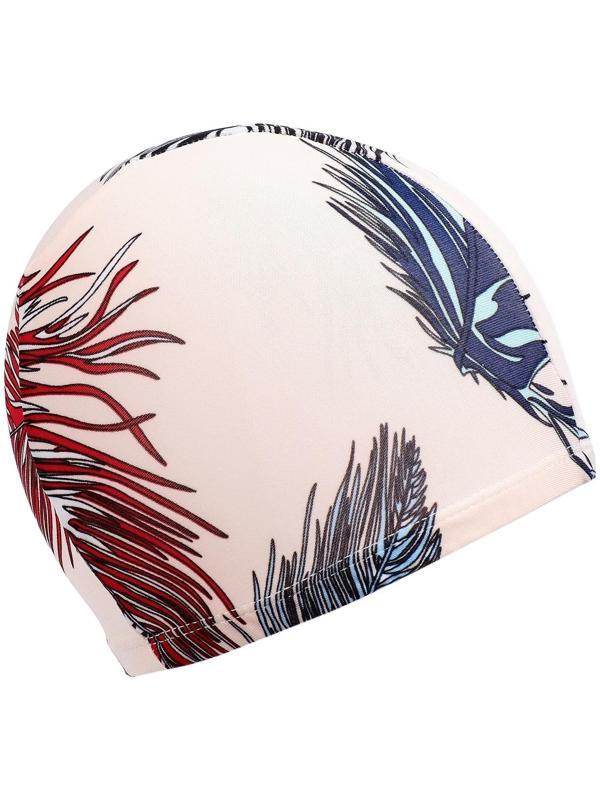 Шапочка для плавания подростковая, тканевая, обхват 54-60 см, цвета микс