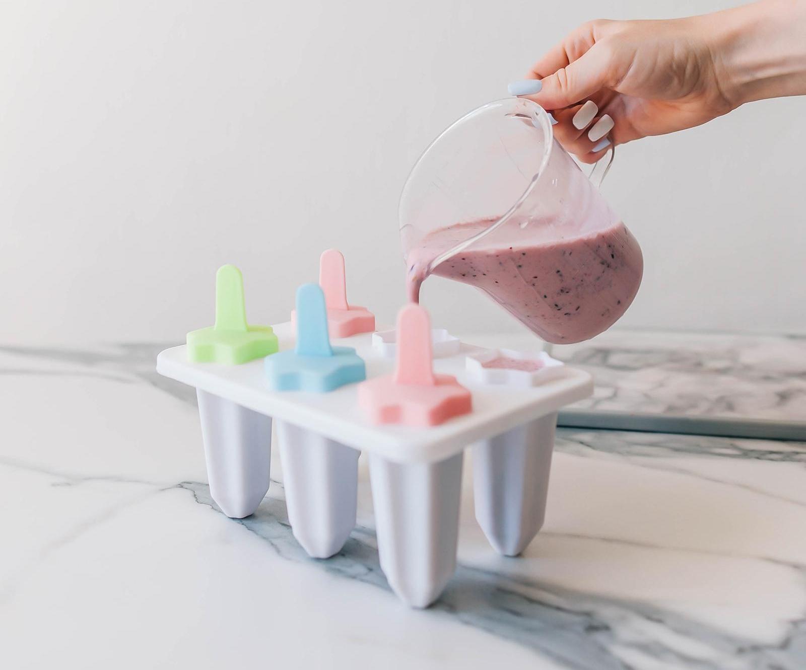 Форма для мороженого «Звезда», 6 ячеек, палочки в комплекте, цвет МИКС