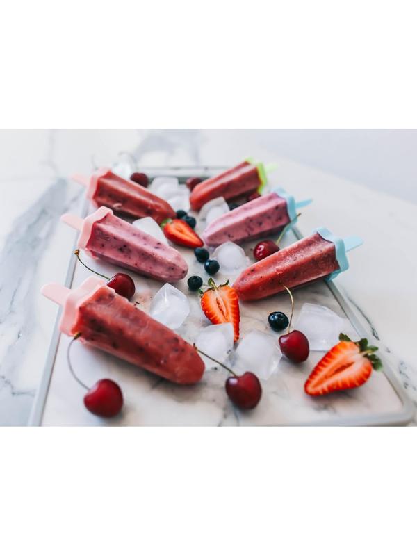 Форма для мороженого «Звезда», 6 ячеек, палочки в комплекте, цвет МИКС