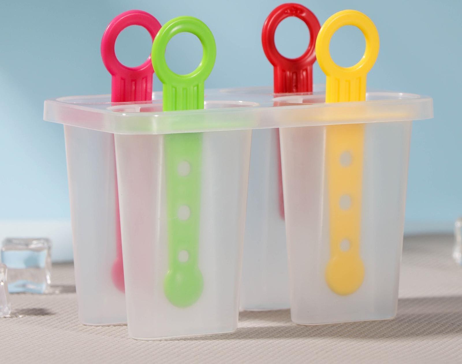 Форма для мороженого «Симпл», 12,5×7×10 см, 4 ячейки, цвет МИКС