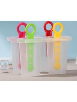 Форма для мороженого «Симпл», 12,5×7×10 см, 4 ячейки, цвет МИКС