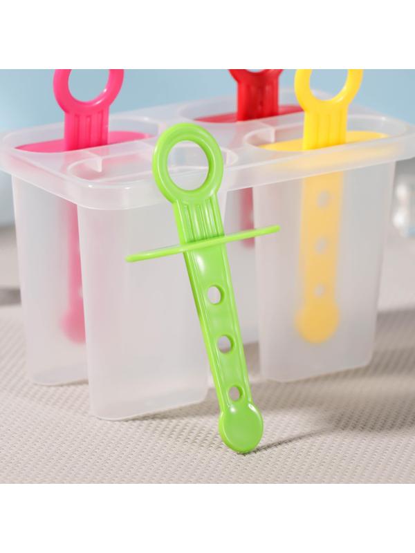 Форма для мороженого «Симпл», 12,5×7×10 см, 4 ячейки, цвет МИКС