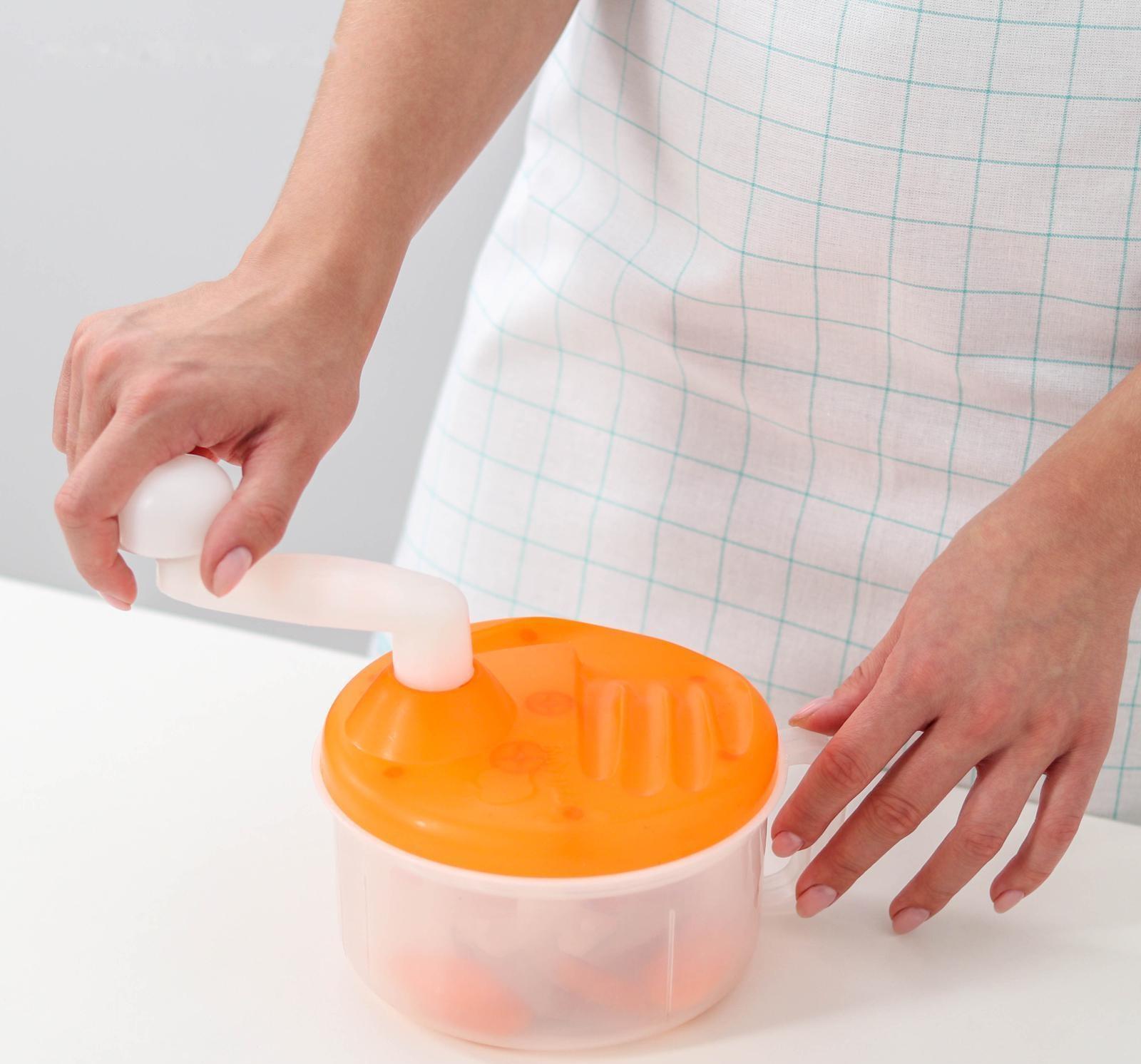 Блендер механический «Помощник», 3 ножа, цвет МИКС