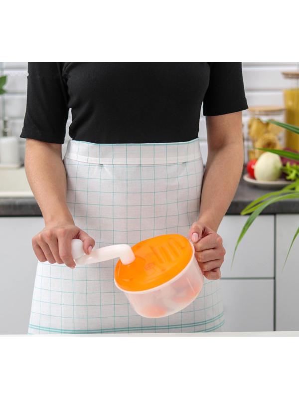 Блендер механический «Помощник», 3 ножа, цвет МИКС