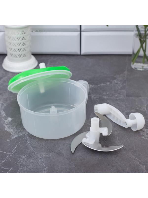 Блендер механический «Помощник», 3 ножа, цвет МИКС