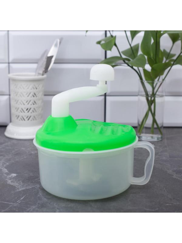 Блендер механический «Помощник», 3 ножа, цвет МИКС