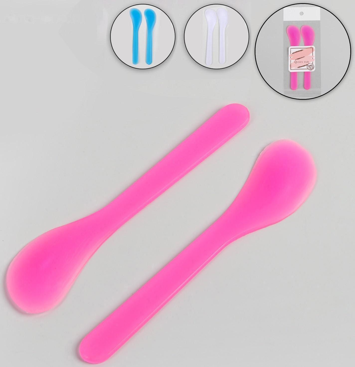 Шпатели для депиляции, пластиковые, 13 × 3 см, 2 шт, цвет МИКС