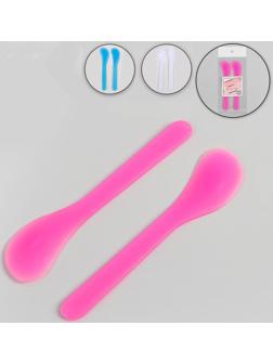 Шпатели для депиляции, пластиковые, 13 × 3 см, 2 шт, цвет МИКС