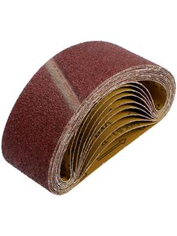 Лента абразивная бесконечная ТУНДРА, на тканевой основе, 75 х 533 мм, Р40, 10 шт.