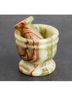 Набор ступка с пестиком, 6,3 см, оникс, МИКС