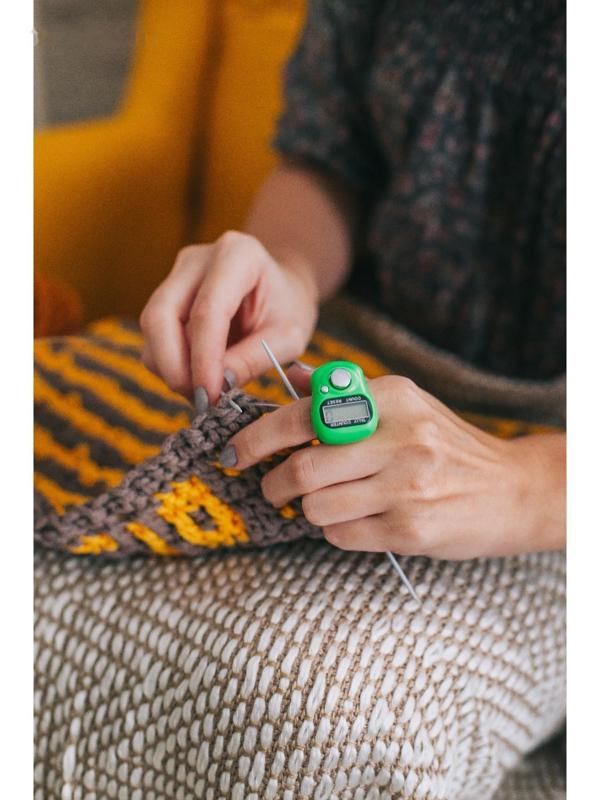 Счётчик рядов электронный, на ремне, цвет МИКС