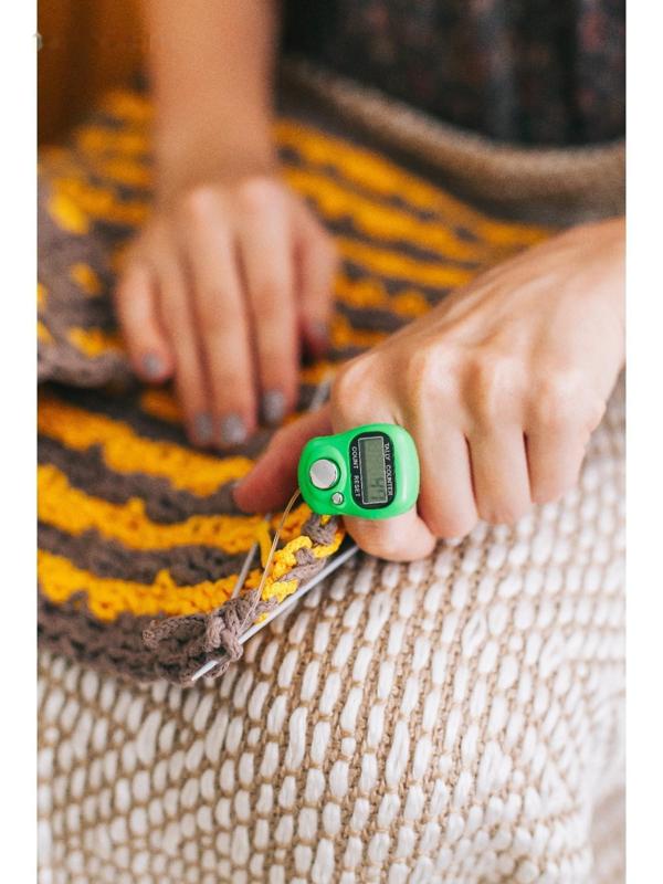 Счётчик рядов электронный, на ремне, цвет МИКС