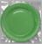 Тарелка бумажная, однотонная, 18 см, зелёный цвет