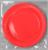 Тарелка бумажная, однотонная, 18 см, красный цвет
