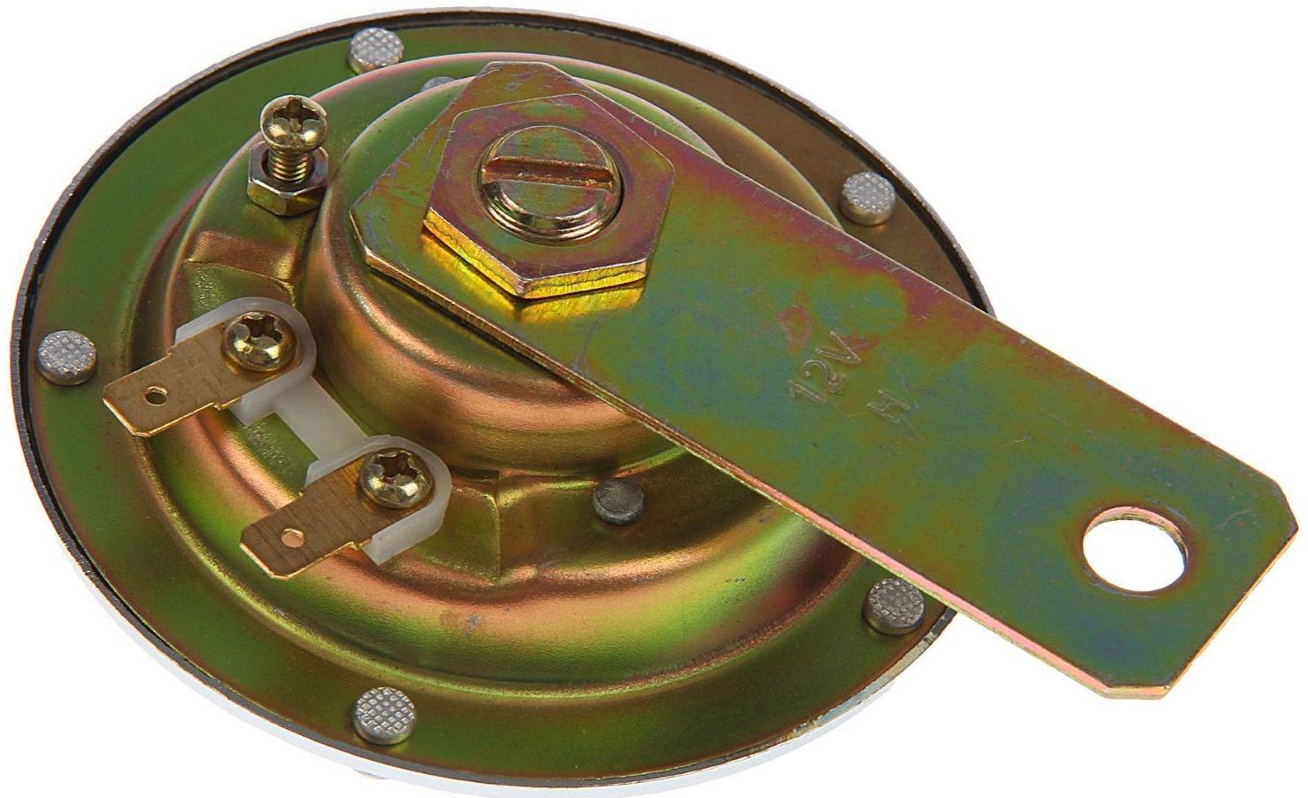 Сигнал автомобильный AVS Electric 1021, 12 В, 335/435 Гц, 115 Дб, d=90 мм, набор 2 шт.