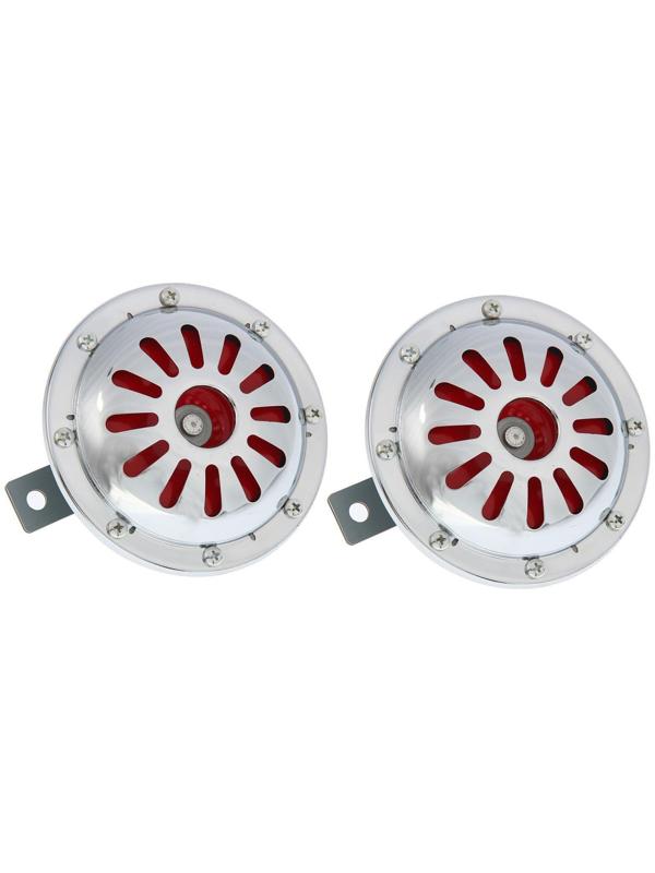 Сигнал автомобильный AVS Electric 1046, 12 В, 335/435 Гц, 115 Дб, d=125 мм, набор 2 шт