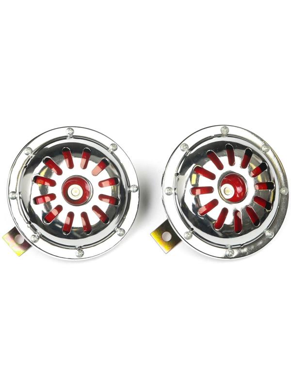 Сигнал автомобильный AVS Electric 1046, 12 В, 335/435 Гц, 115 Дб, d=125 мм, набор 2 шт