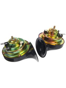 Сигнал автомобильный AVS Electric 2002, 12 В, 410/510 Гц, 115 Дб, d=90 мм, набор 2 шт.